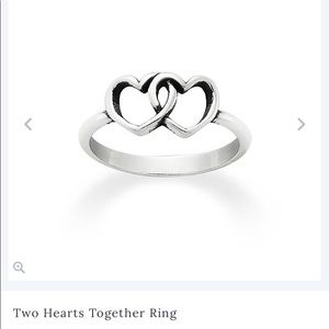 Jame Avery Two hearts together ring hardly worn!!